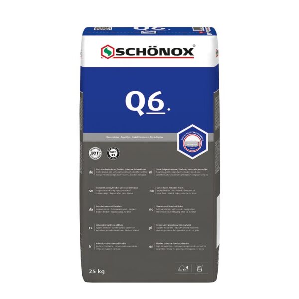 Schonox Q6 flexibele poederlijm 4 kg